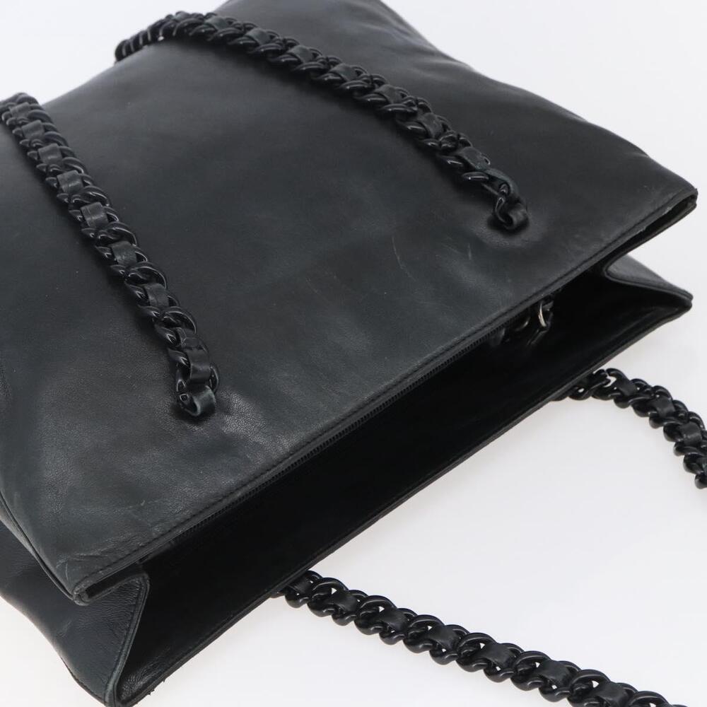 PRADA Shoulder Bag Leather Black - Picture 6 of 9
